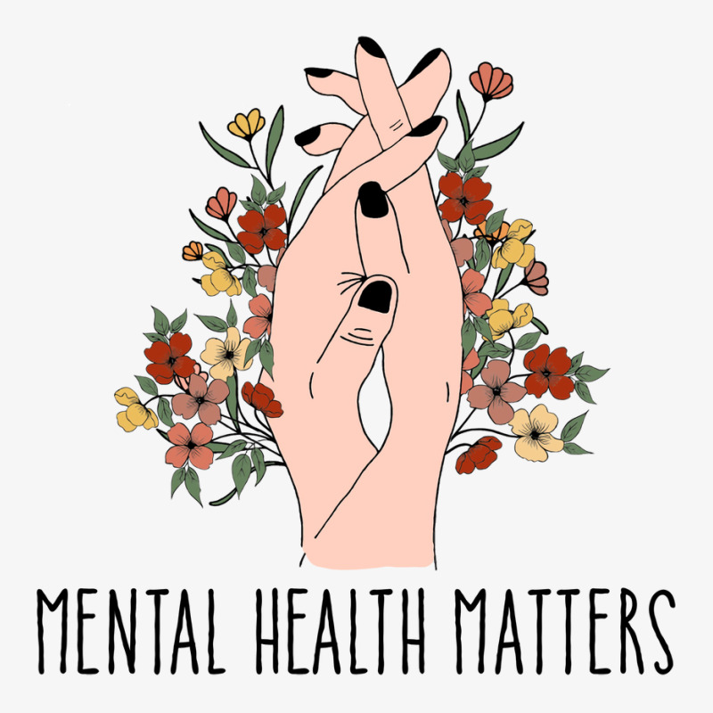 Mental Health Matters Floral Women Red Champion Hoodie by kaileypartert | Artistshot