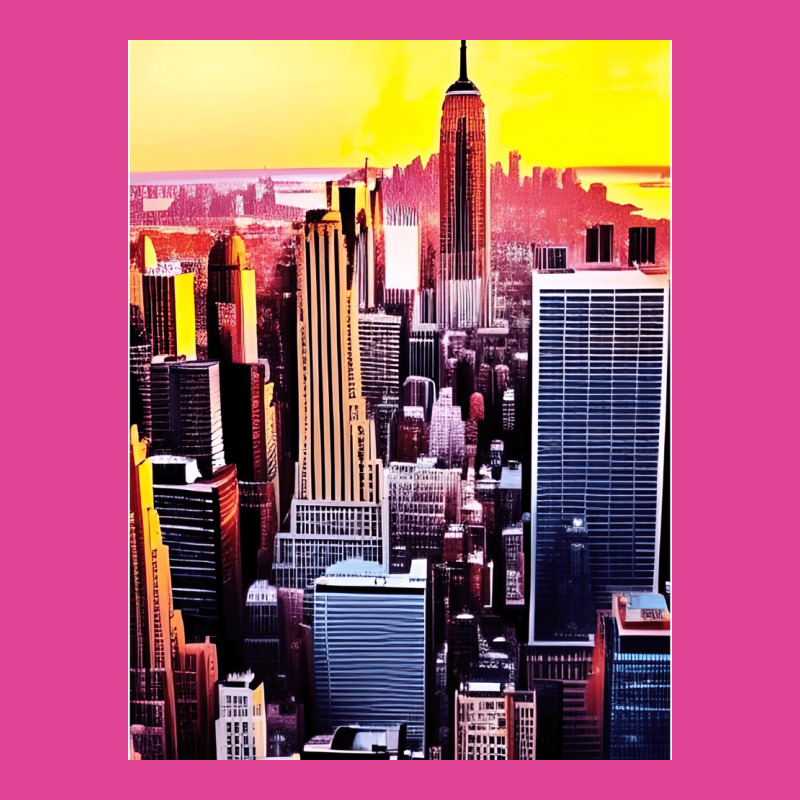 New York Skyline In Vintage Aesthetic Style T-shirt | Artistshot