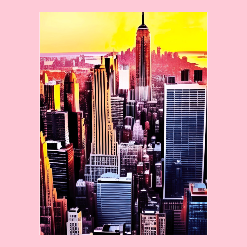 New York Skyline In Vintage Aesthetic Style Graphic T-shirt | Artistshot