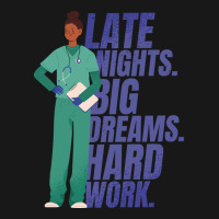 Late Night Big Dreams Hard Work 80s Flannel Shirt | Artistshot