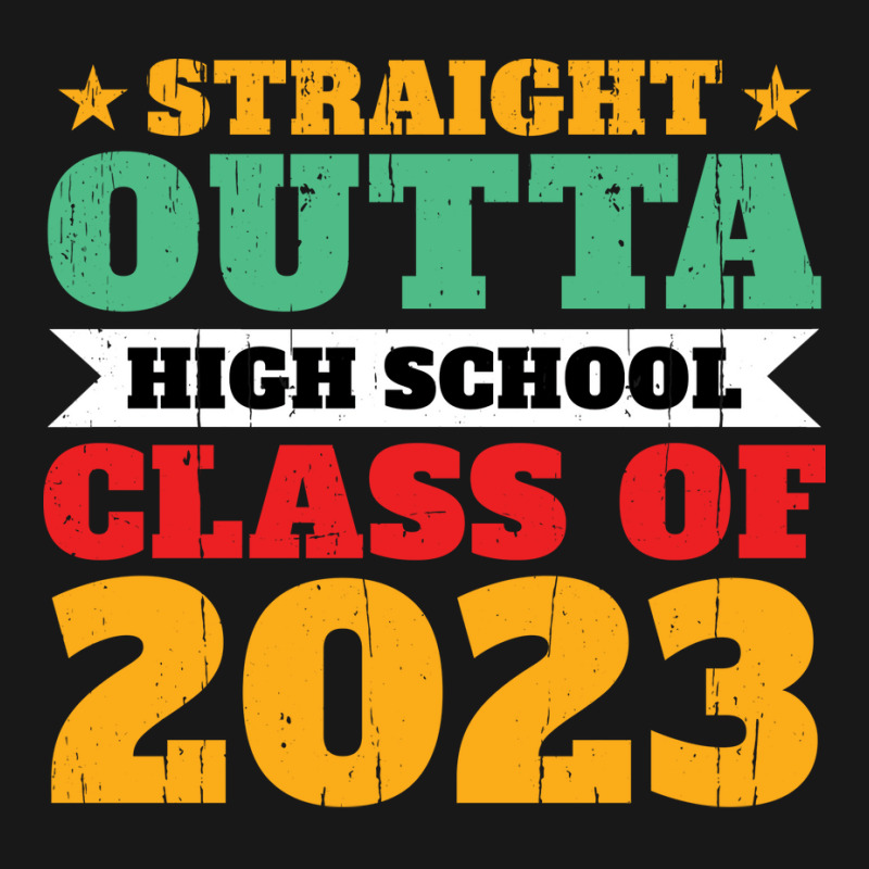 Straight Outta High School Class Of 2023 70s Flannel Shirt by strosesimonsf | Artistshot