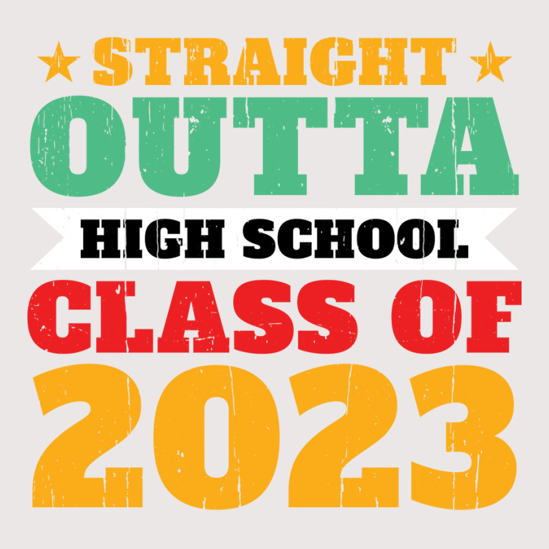 Straight Outta High School Class Of 2023 70s Pocket T-Shirt by strosesimonsf | Artistshot