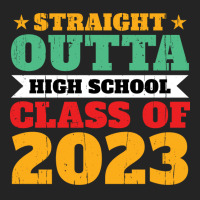 Straight Outta High School Class Of 2023 70s 3/4 Sleeve Shirt | Artistshot