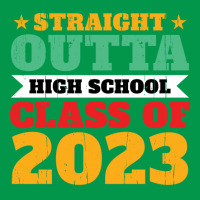 Straight Outta High School Class Of 2023 70s Crewneck Sweatshirt | Artistshot