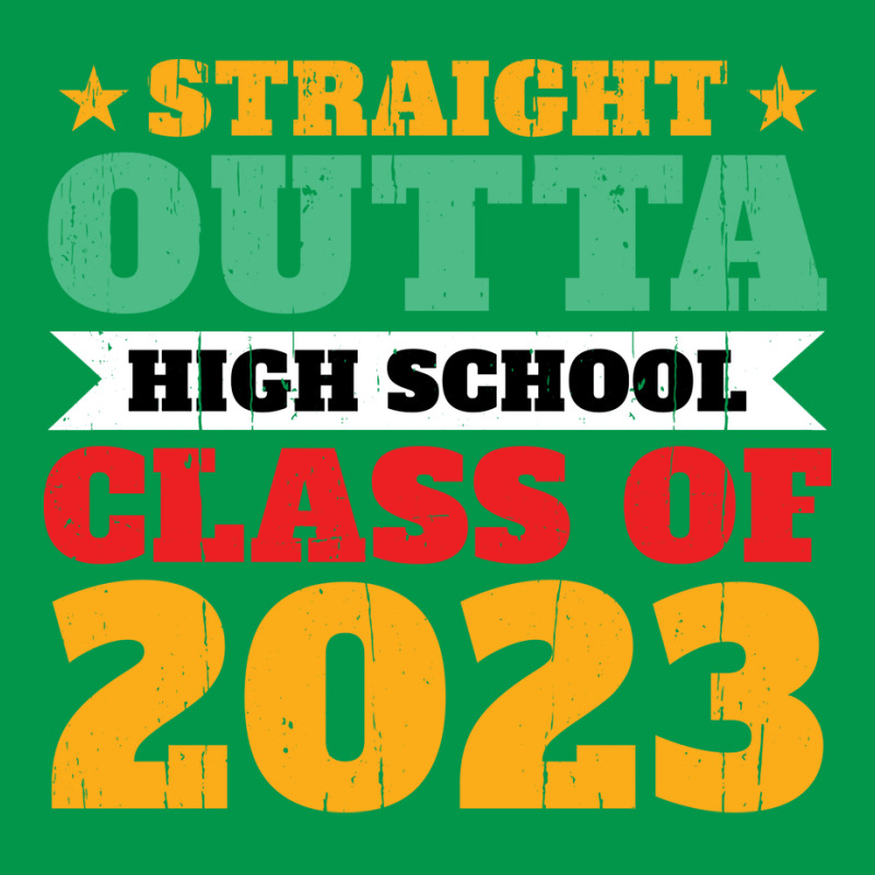 Straight Outta High School Class Of 2023 70s Crewneck Sweatshirt by strosesimonsf | Artistshot