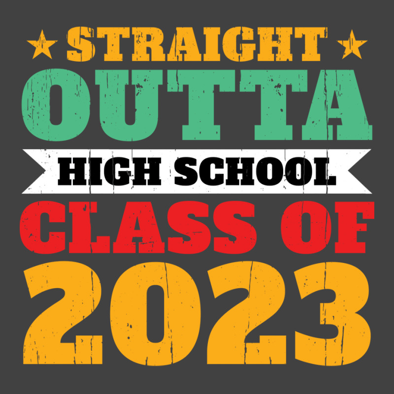 Straight Outta High School Class Of 2023 70s Vintage T-Shirt by strosesimonsf | Artistshot