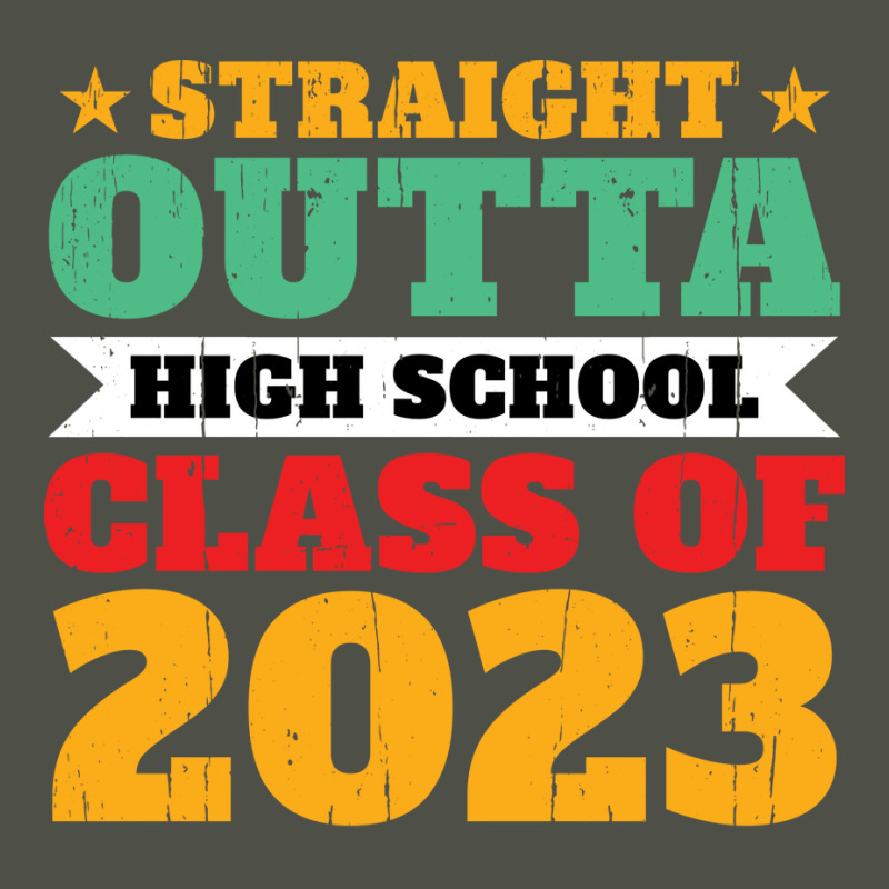 Straight Outta High School Class Of 2023 70s Fleece Short by strosesimonsf | Artistshot