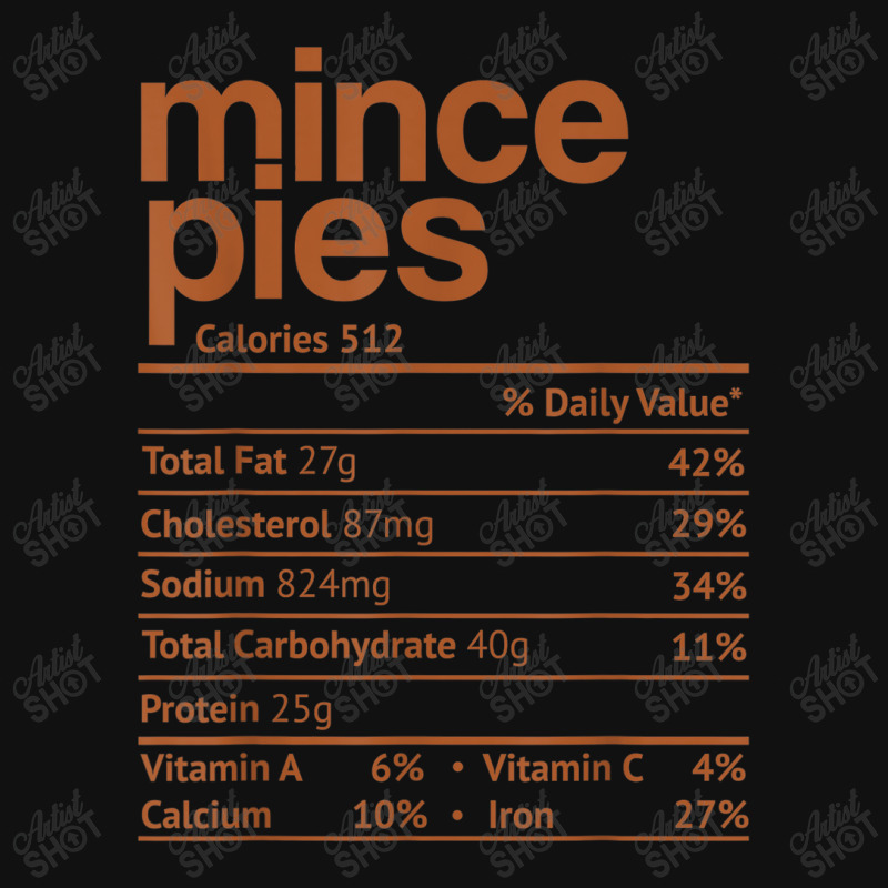 Mince Pies Nutrition Facts Funny Thanksgiving Christmas Food Baby Beanies by Yuh2105 | Artistshot