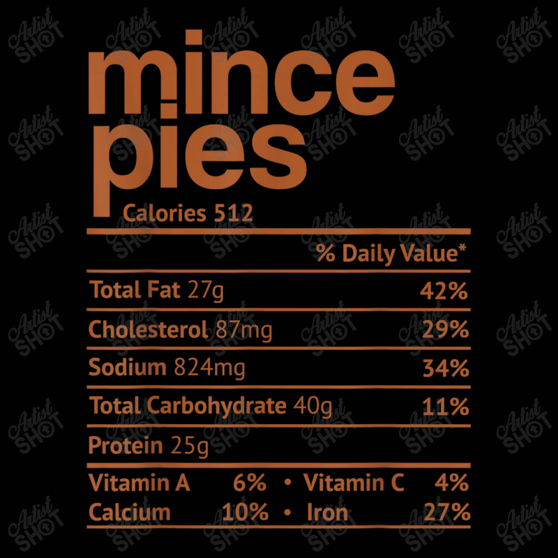 Mince Pies Nutrition Facts Funny Thanksgiving Christmas Food Toddler 3/4 Sleeve Tee by Yuh2105 | Artistshot