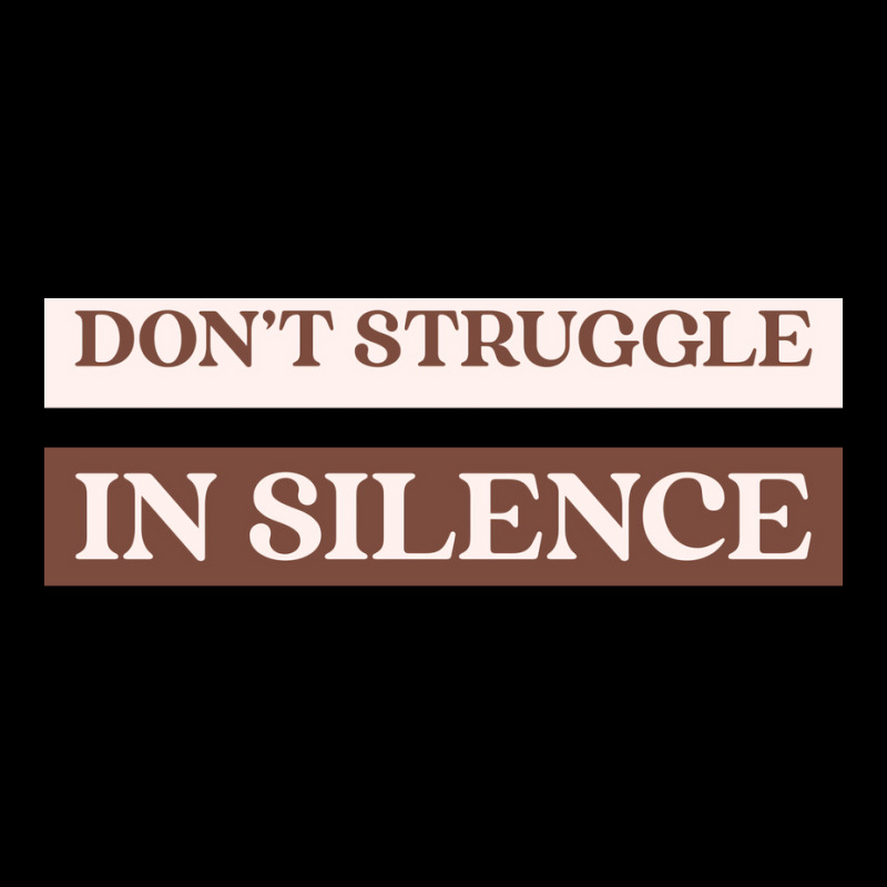 Dont Struggle In Silence Mental Health Month Funny Cropped Hoodie by kufelbuddec | Artistshot