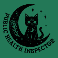 Public Health Inspector Magical Cat On Moon Design Ladies Fitted T-shirt | Artistshot