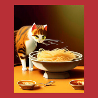 Cat Eating Spaghetti Sticker 2023 T-shirt | Artistshot