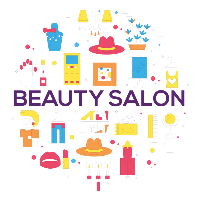 Beauty Salon Doodle Concept Cool (1) Sticker | Artistshot