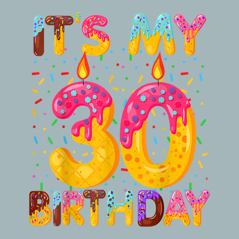 It's My 30th Birthday Sweet Donut 30 Years Old Fun Unisex Sherpa-lined Denim Jacket | Artistshot