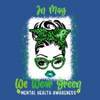 Messy Bun Mental Health Awareness Ribbon Month May T-shirt | Artistshot