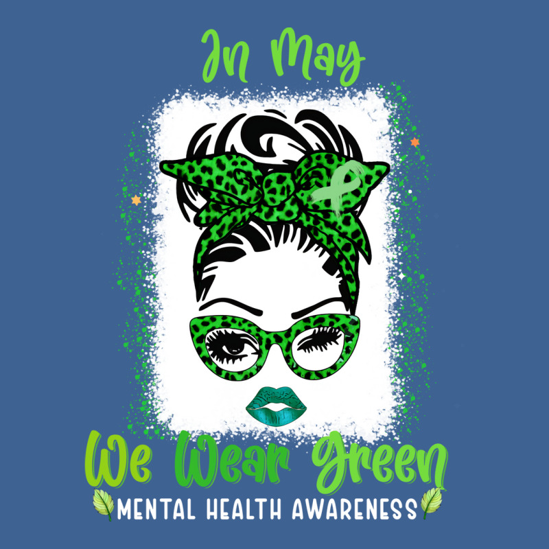 Messy Bun Mental Health Awareness Ribbon Month May Men's Polo Shirt by vanwykbahrix | Artistshot