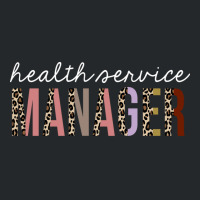 Health Service Manager Leopard Print Funny Gift Hi Crewneck Sweatshirt | Artistshot