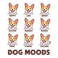 Dog Moods Hipster V-neck Tee | Artistshot