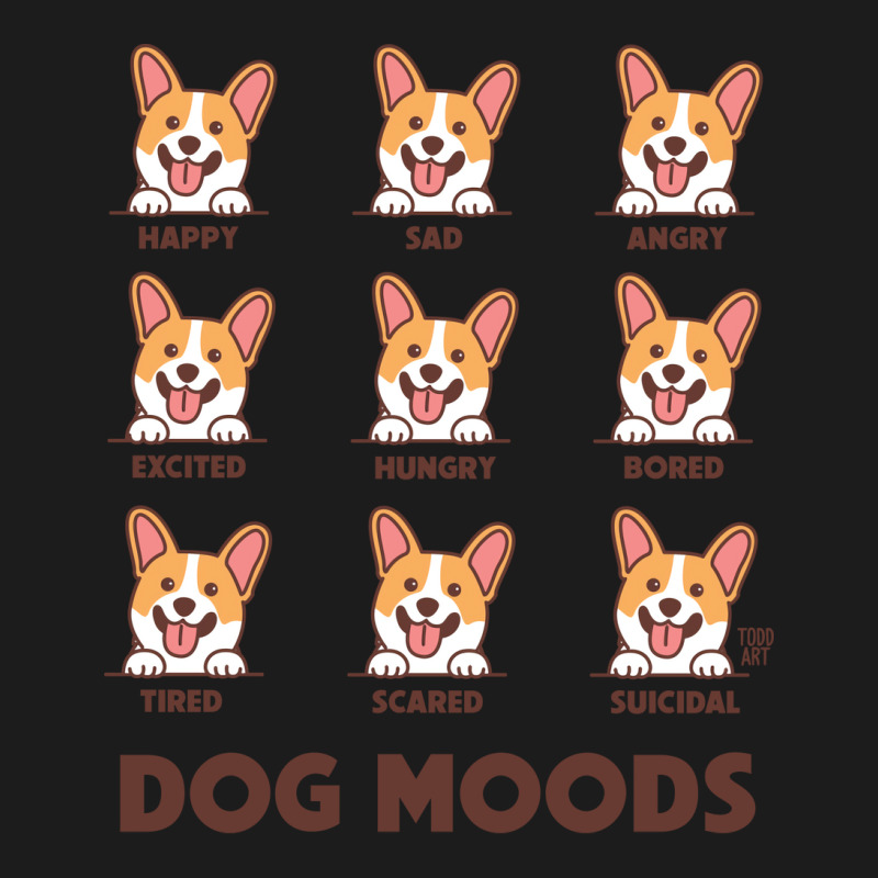 Dog Moods Hipster Hoodie & Jogger set by lindeaucterr | Artistshot