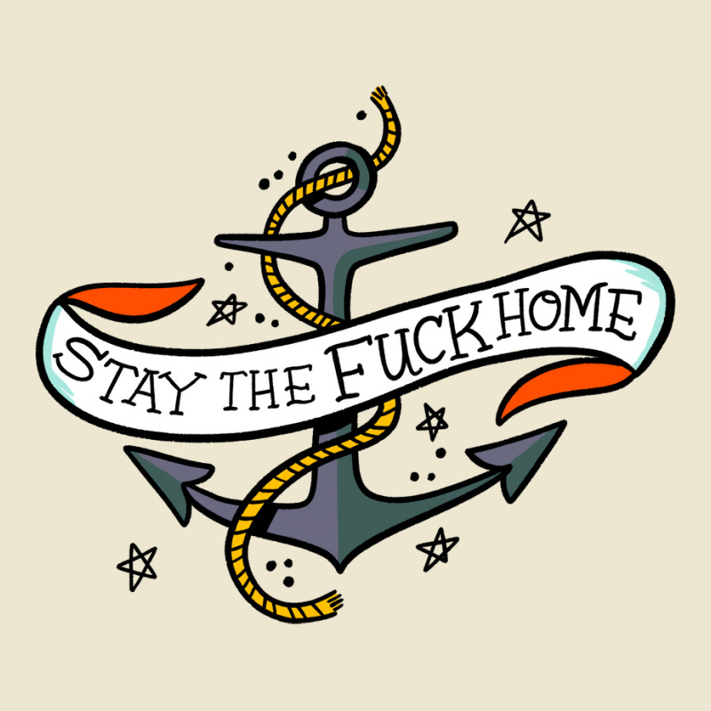 Stay The Fuck Home Hippie Cropped Hoodie by baverradwayf | Artistshot