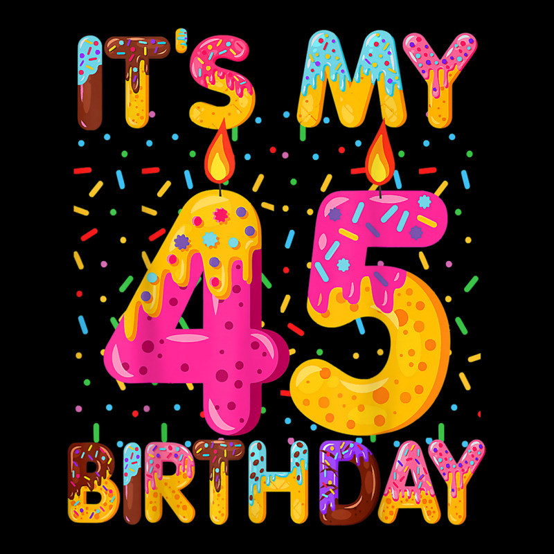 It's My 45th Birthday Sweet Donut 45 Years Old Fun Fleece Short | Artistshot