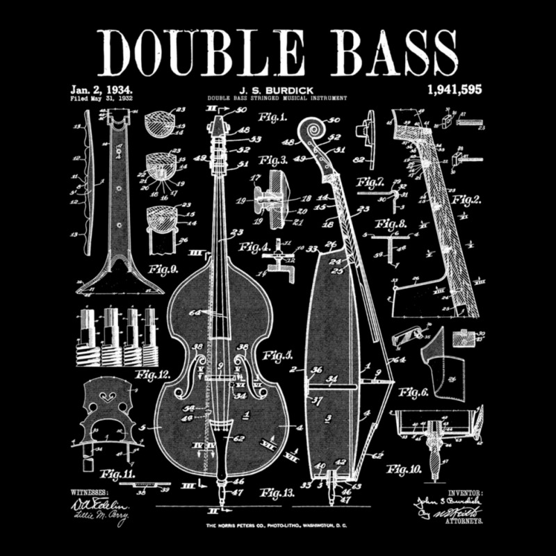 Double Bass Player Bassist Musical Instrument Vint V-Neck Tee by ElizahTessieDenniston | Artistshot