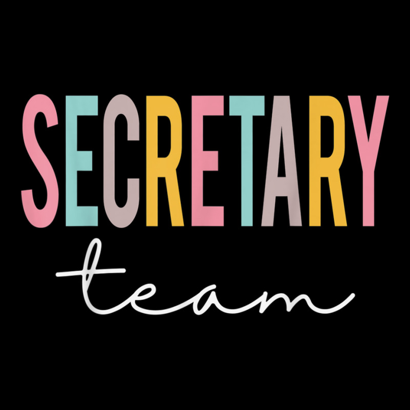 Secretary Team Colorful Cute Appreciation Day Back Long Sleeve Shirts | Artistshot