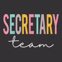 Secretary Team Colorful Cute Appreciation Day Back Vintage Hoodie And Short Set | Artistshot