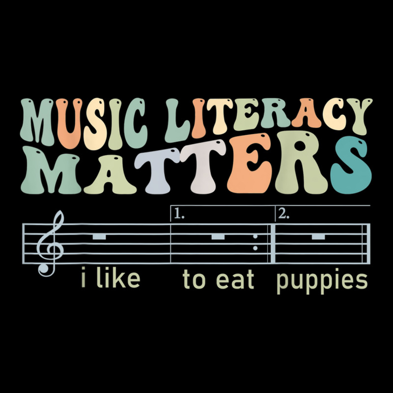 Music Literacy Matters I Like To Eat Puppies T Shi Maternity Scoop Neck T-shirt by JohannaRaeBrown | Artistshot