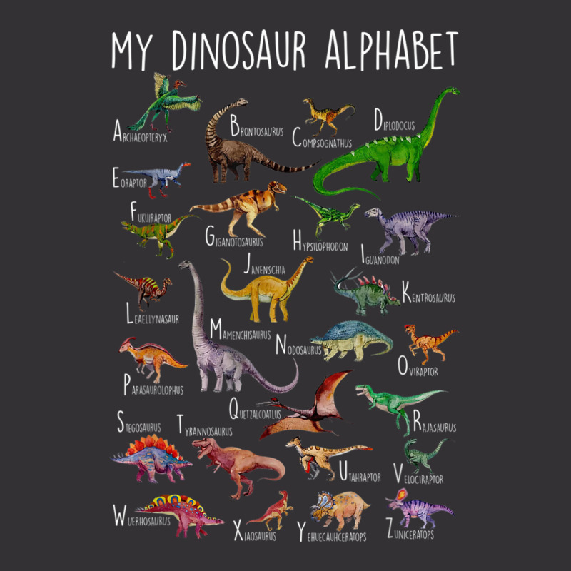 Types Of Dinosaurs Alphabet A Z Abc Dino Rex Ident Vintage Hoodie And Short Set | Artistshot