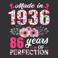 Made In 1936 Floral 86 Year Old 86th Birthday Gift Vintage Hoodie | Artistshot