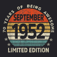 70 Yr Old Gifts 70th Birthday September 1952 Limit Youth Tee | Artistshot