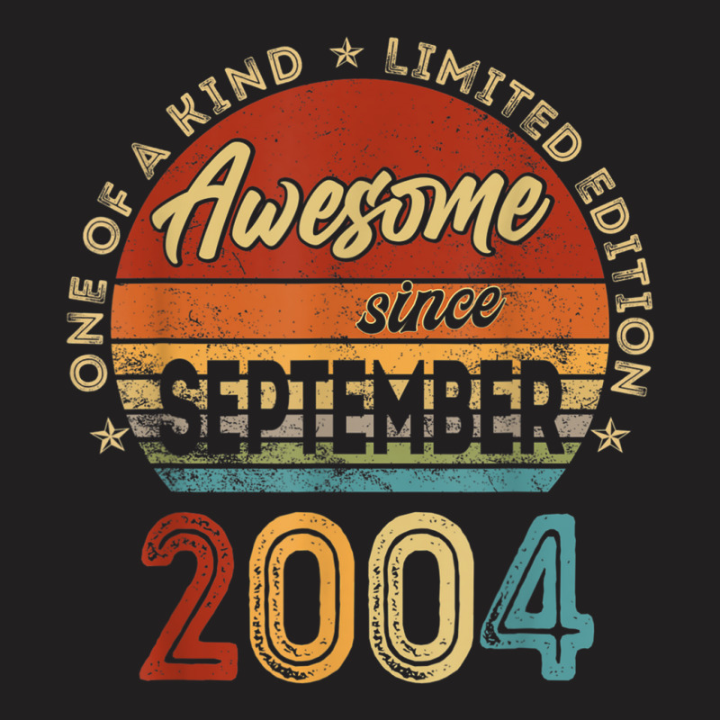 18 Year Old Gifts Awesome Since September 2004 18t T-shirt | Artistshot