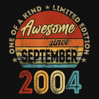 18 Year Old Gifts Awesome Since September 2004 18t Graphic T-shirt | Artistshot