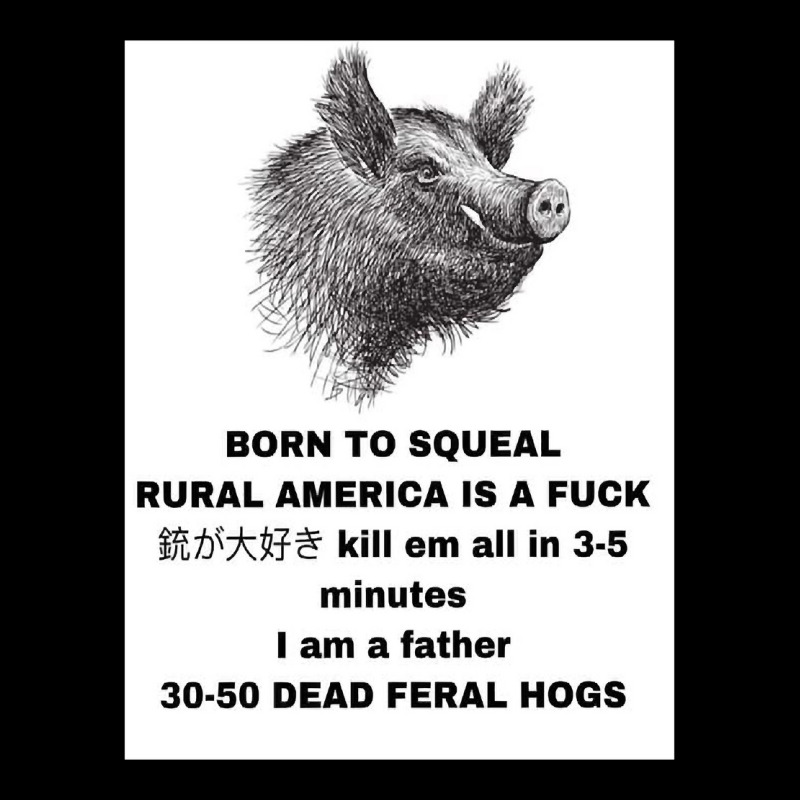 30 50 Feral Hogs Born To Squeal Rural America Is A Youth Jogger by VincentKirizaChiriminami | Artistshot