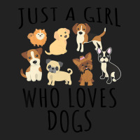 Kids Just A Girl Who Loves Dogs   Funny Puppy T Sh Backpack | Artistshot