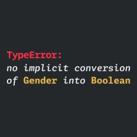 Typeerror No Implicit Conversion Of Gender Into Bo Crewneck Sweatshirt | Artistshot