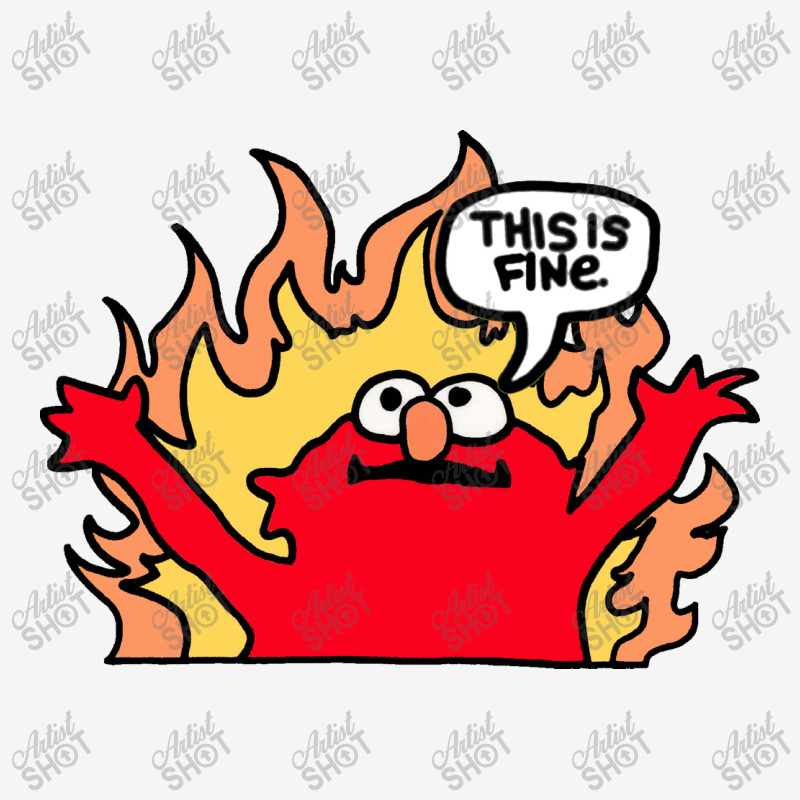 Hellmo This Is Fine Rectangle Patch | Artistshot