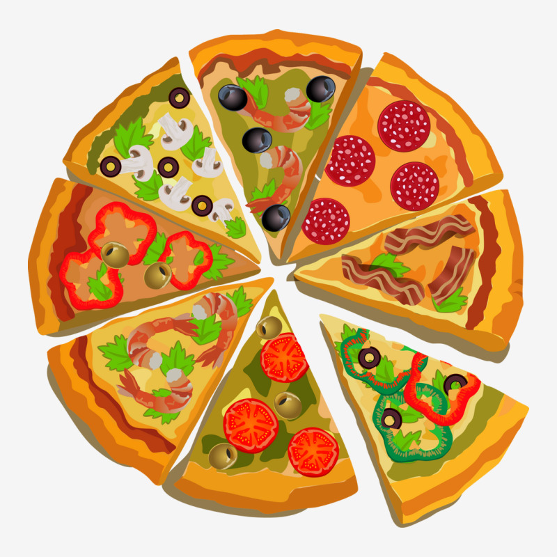 Pizza With Toppings Art Baby Beanies | Artistshot