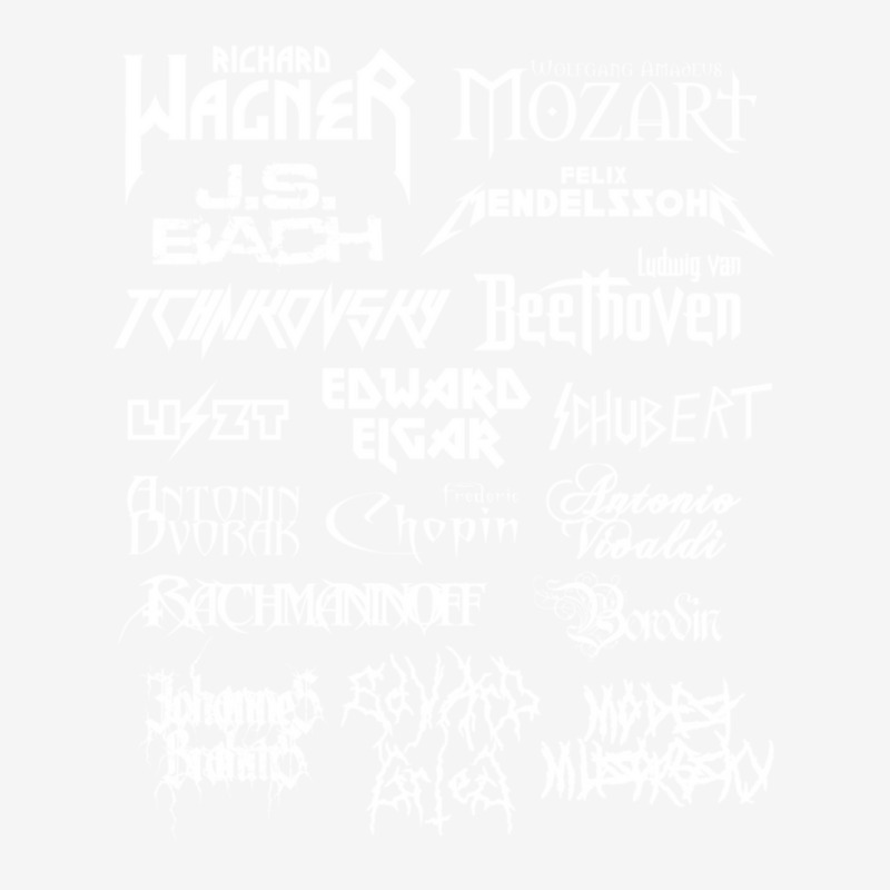 Heavy Metal Style Classical Composers (white Text) Camper Cup by CoreyMartinPeters | Artistshot