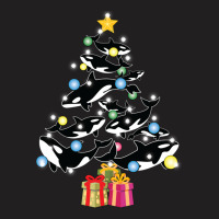 Orca Whale And Christmas Tree Orca Christmas Sweat T-shirt | Artistshot