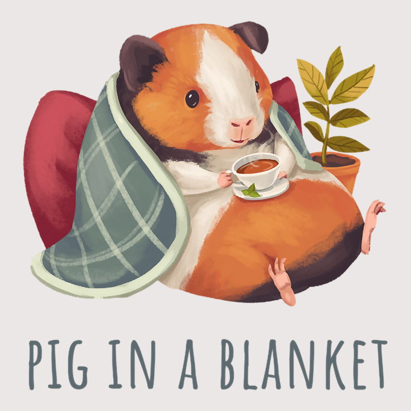 Cozy Guinea Pig In Blanket, Pig In A Blanket Pocket T-shirt | Artistshot