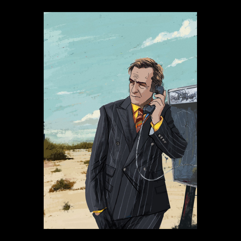 Call Saul Phone V-Neck Tee by edinrei | Artistshot