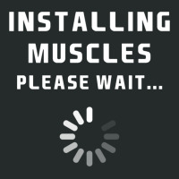 Installing Muscles... Please Wait Women's Triblend Scoop T-shirt | Artistshot