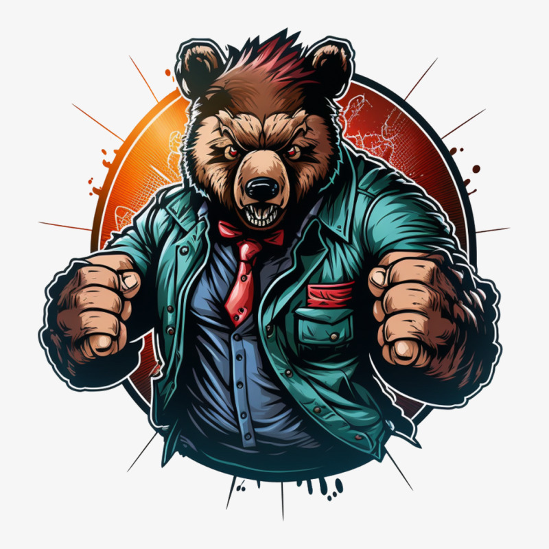 Bear Master Angry Ladies Fitted T-Shirt by Tobiasoey18 | Artistshot