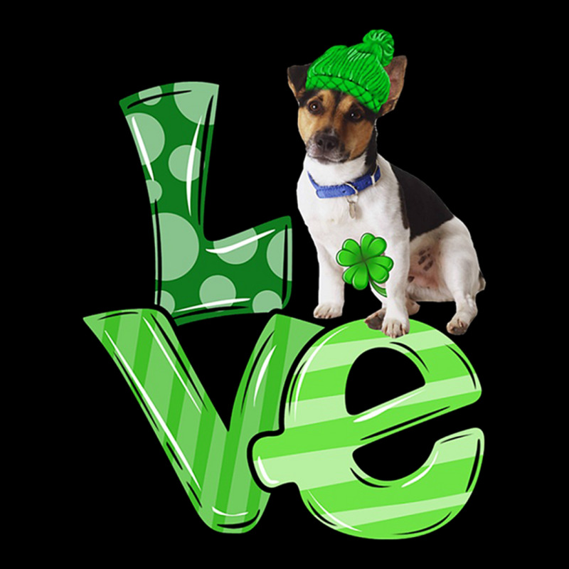 Love Rat Terrier Dog Shamrock Leaf St Patrick Day Pocket T-shirt | Artistshot