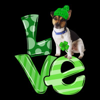 Love Rat Terrier Dog Shamrock Leaf St Patrick Day V-neck Tee | Artistshot