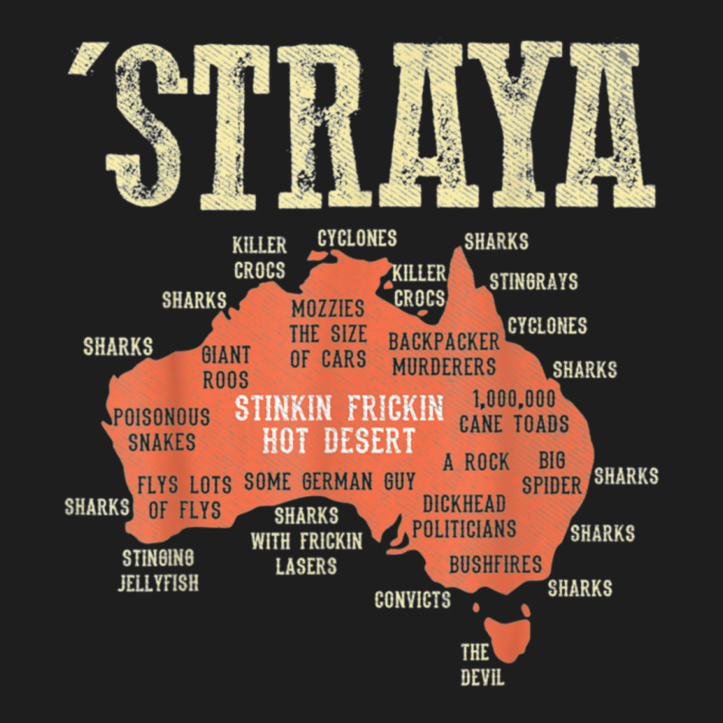 Vintage Aussie Day Straya Australia Map G Day Mate Classic T-shirt | Artistshot