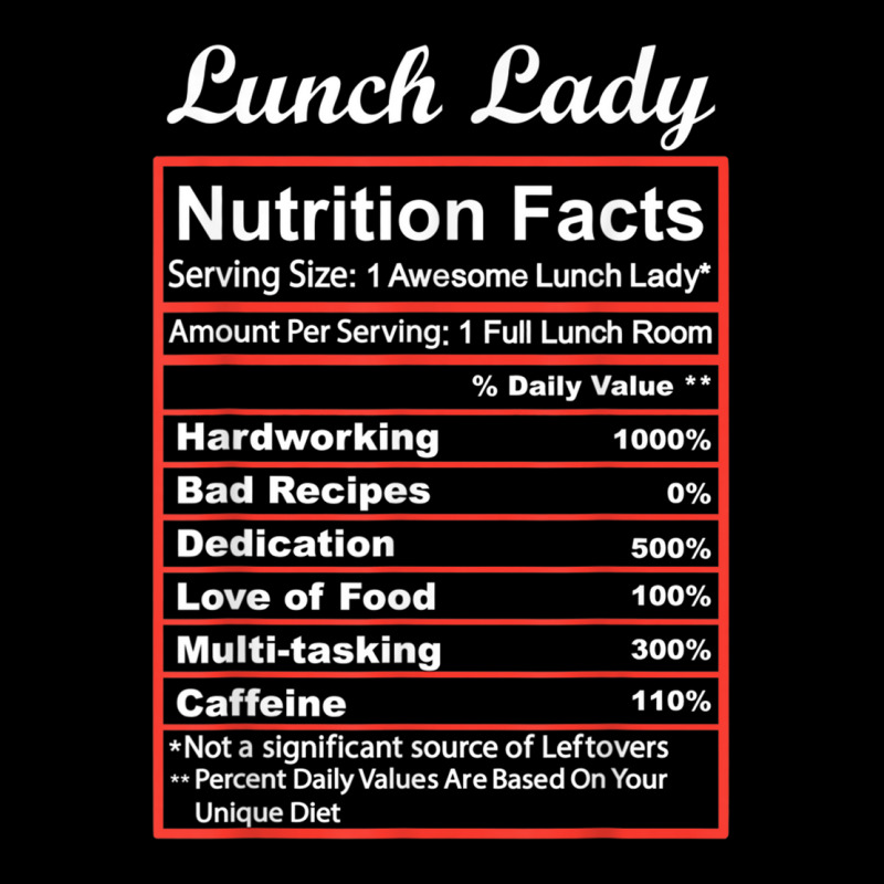 Funny Lunch Lady Nutrition Facts School Cafeteria V-neck Tee | Artistshot