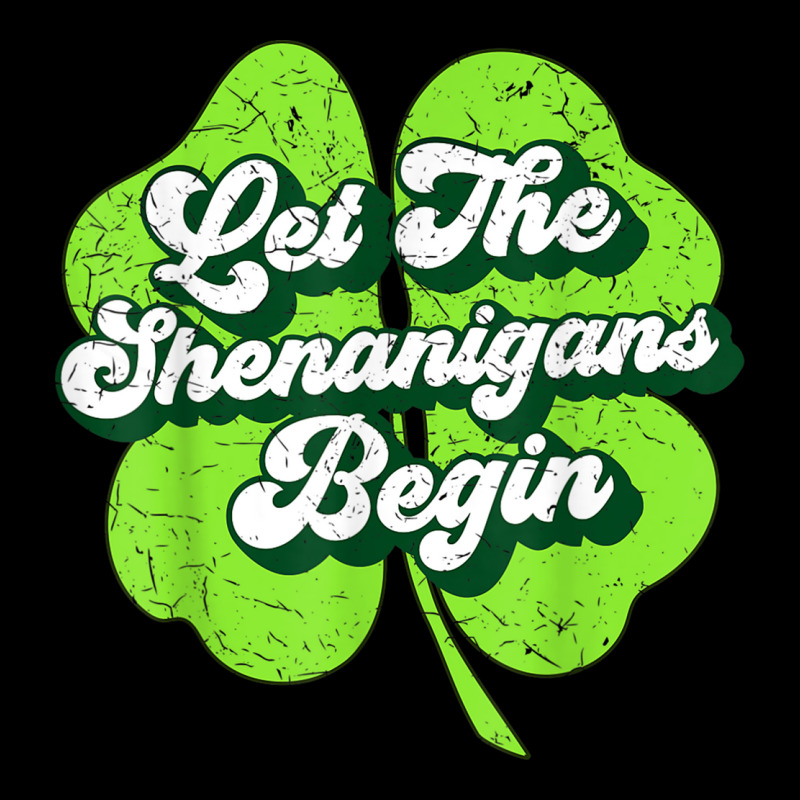 Groovy St Patricks Day Let The Shenanigans Begin W Men's 3/4 Sleeve Pajama Set | Artistshot